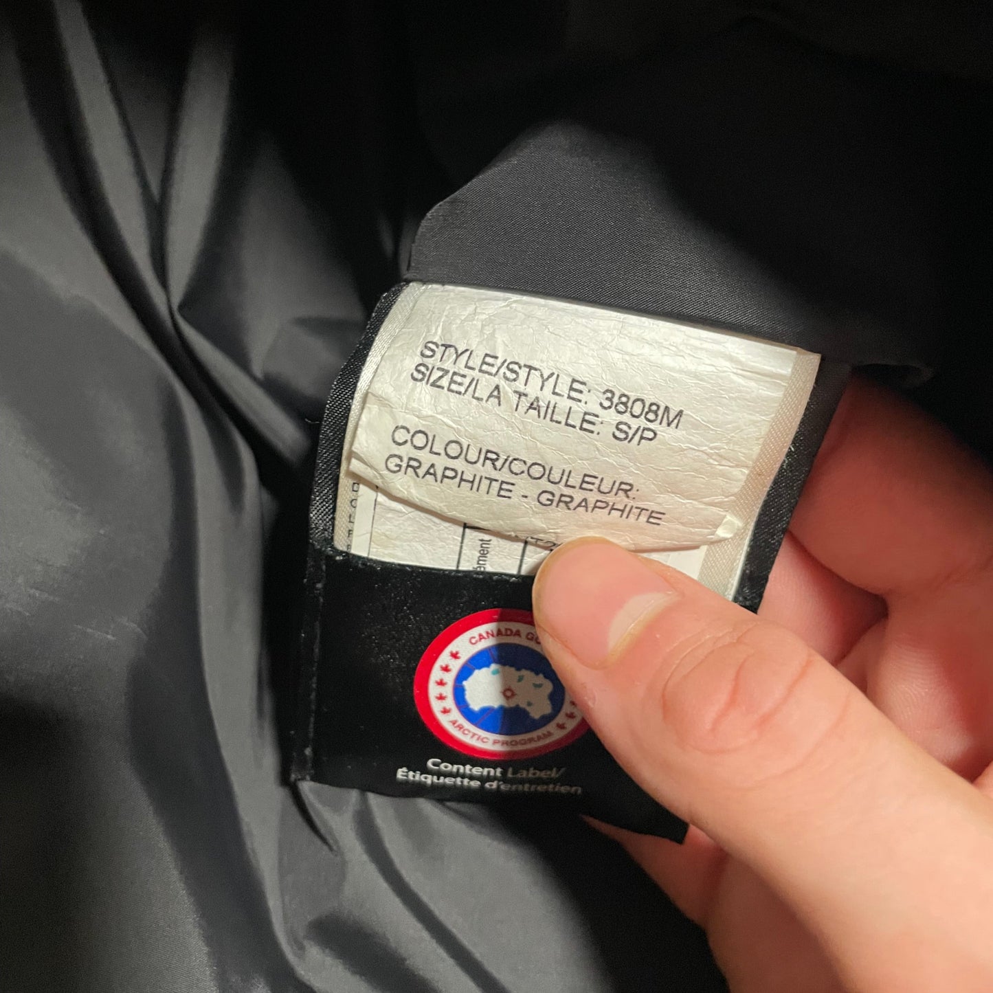 Graphite Grey Canada Goose Wyndham- S