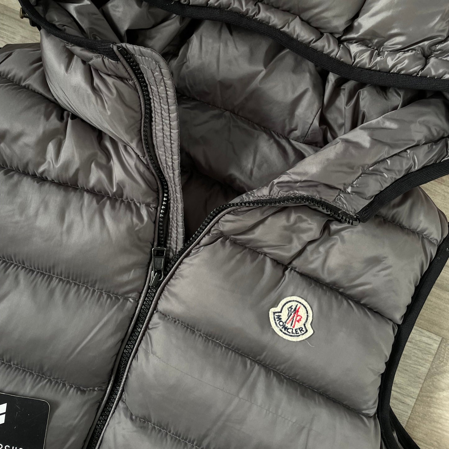 Moncler grey gilet- M/L