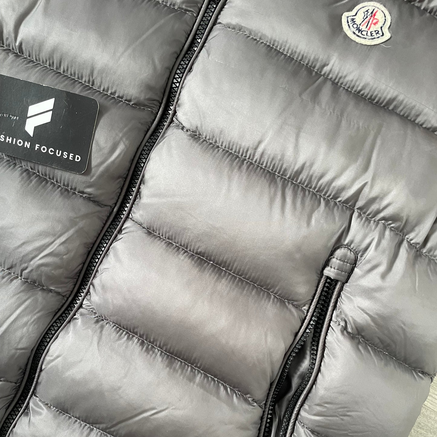 Moncler grey gilet- M/L