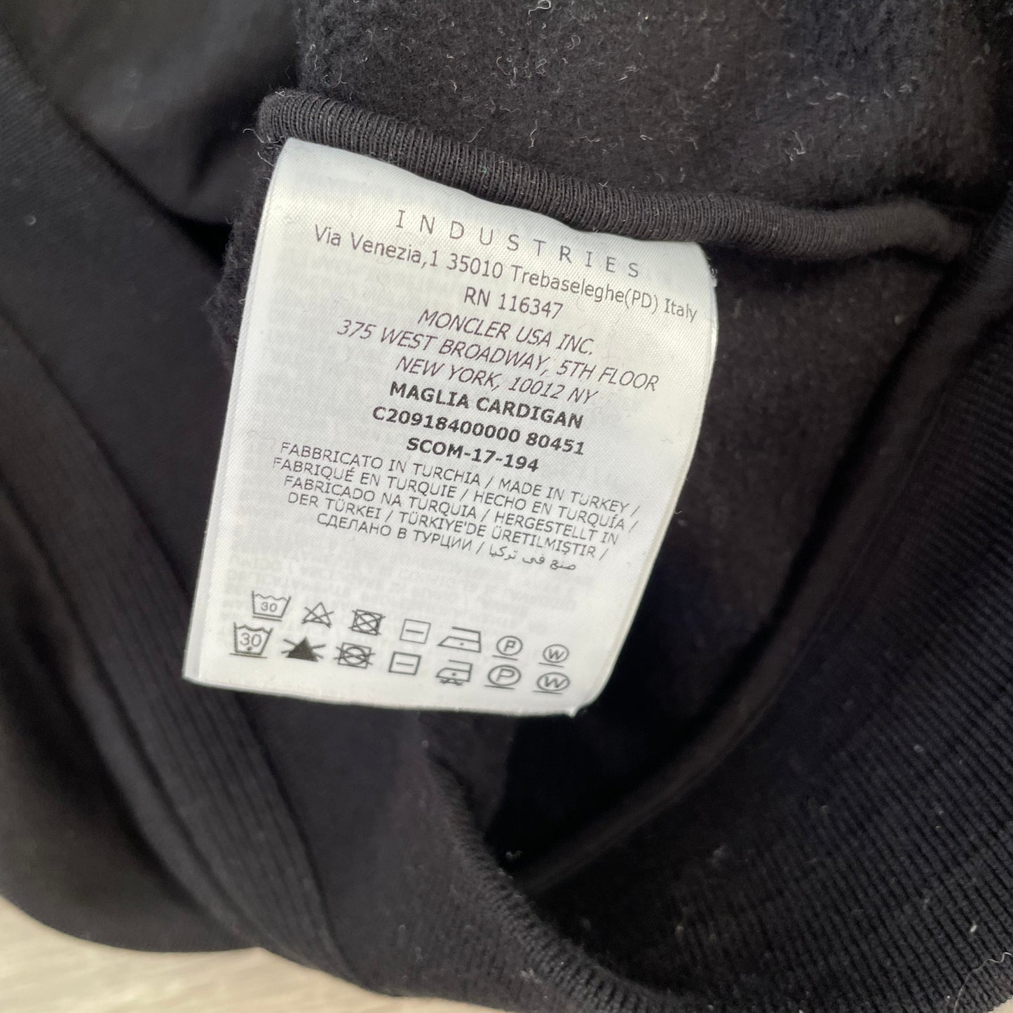Moncler Tri-Logo Hoodie- M