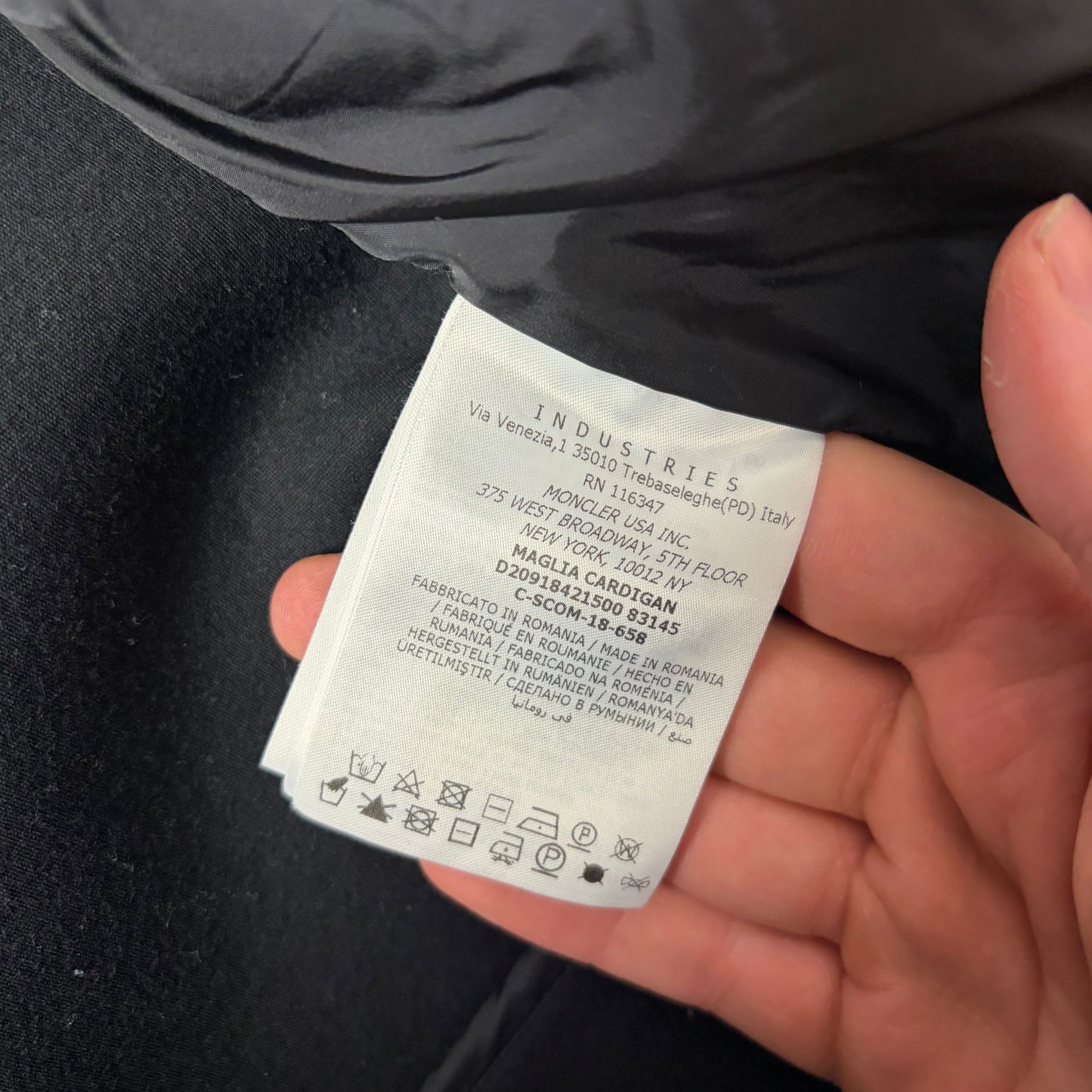 Moncler Zip Up Hoodie- M (Fits S)