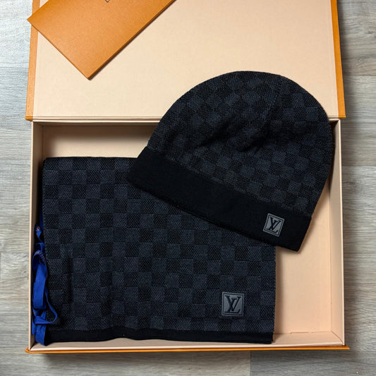 Louis Vuitton Hat & Scarf Set