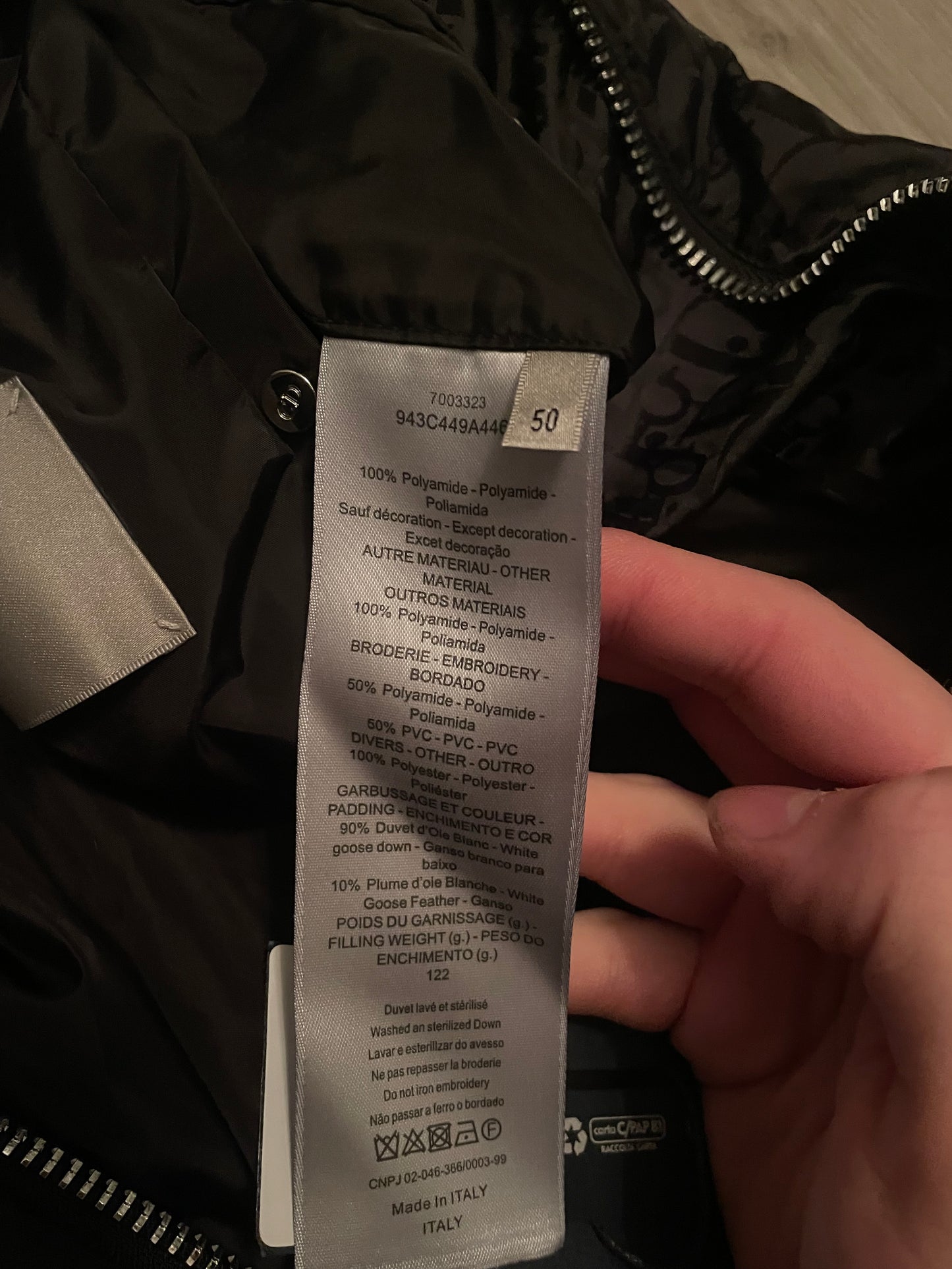 Dior Oblique Puffer- 50 (L)