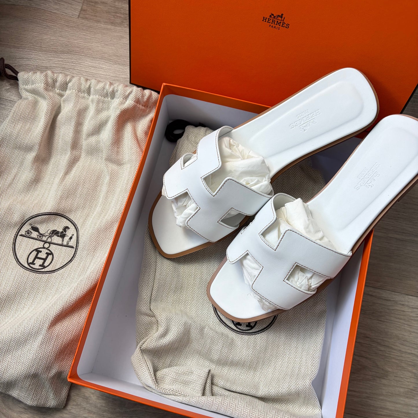 Hermes Oran Sandal- 5.5