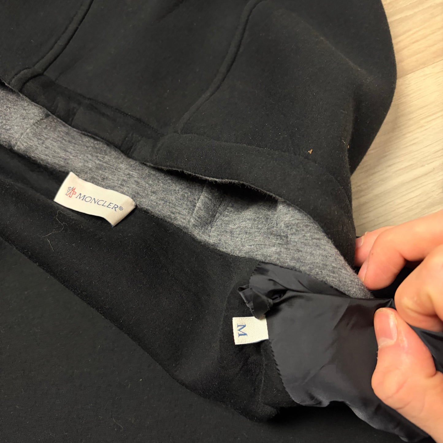 Moncler Zip Up Hoodie- M (Fits S)