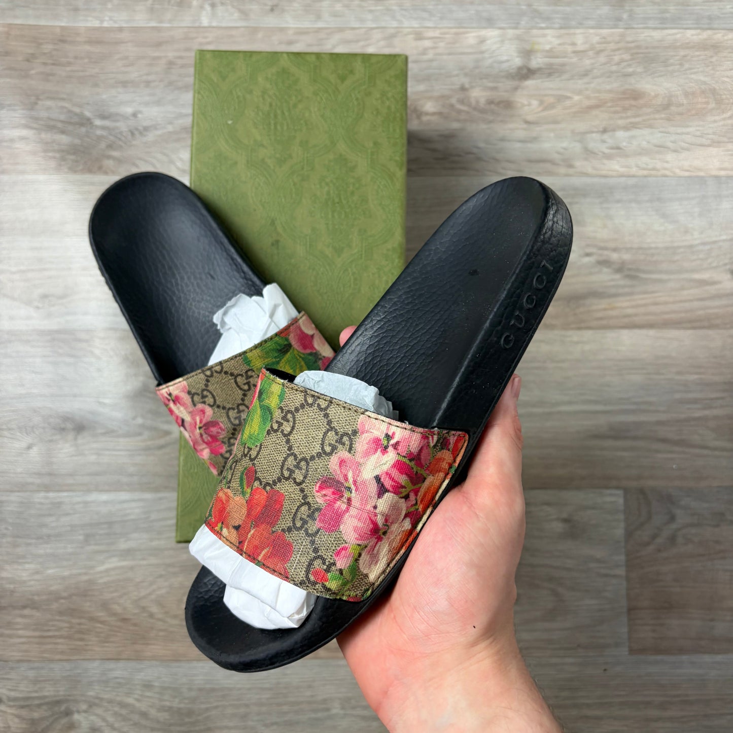 Gucci Floral Sliders- 5